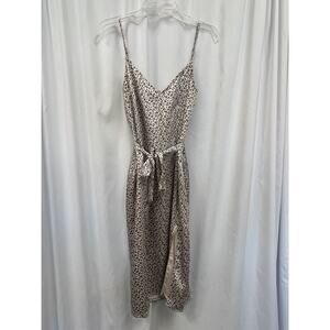 Abercrombie & Fitch Cream and Black Midi Dress